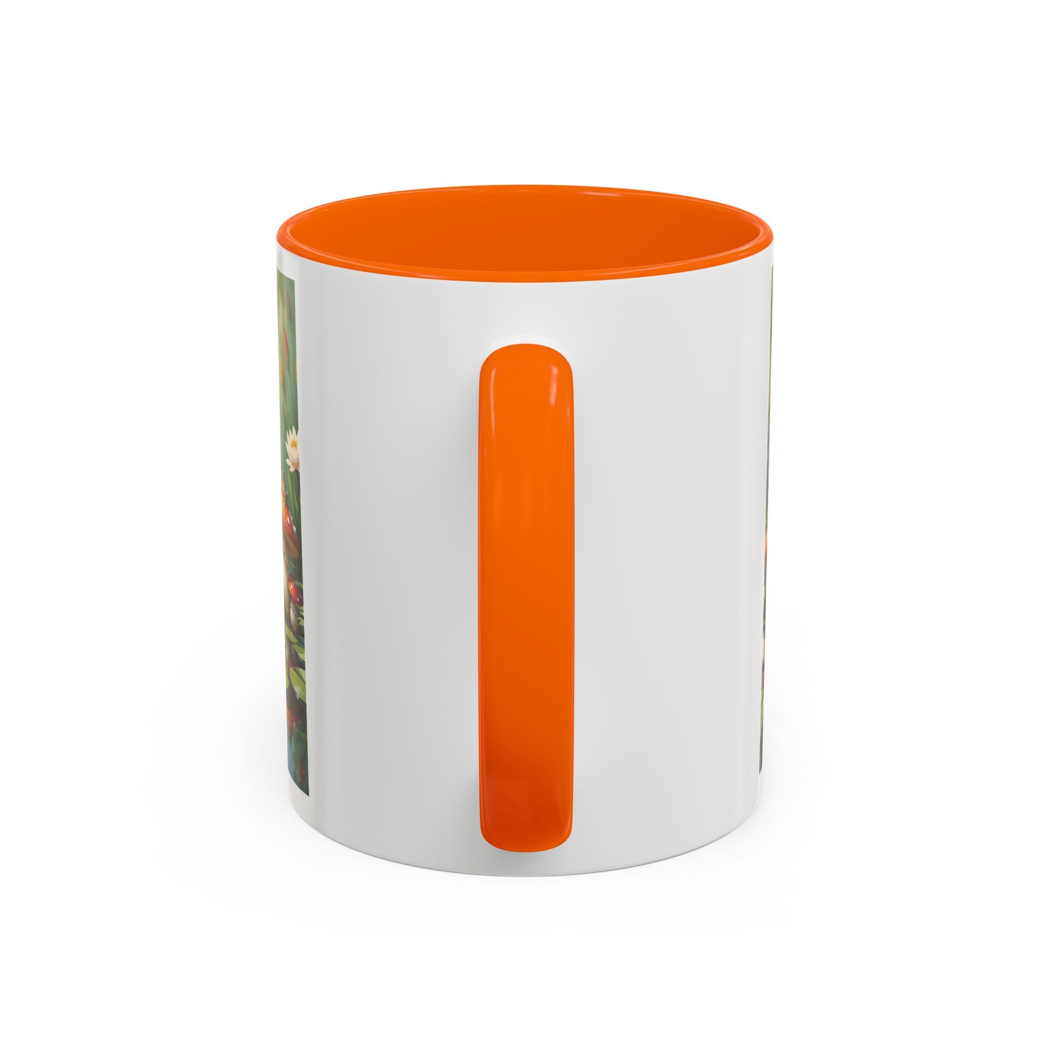 Mushroom Pond Coffee Mug — Whimsical Toadstool Accent Ceramic Mug