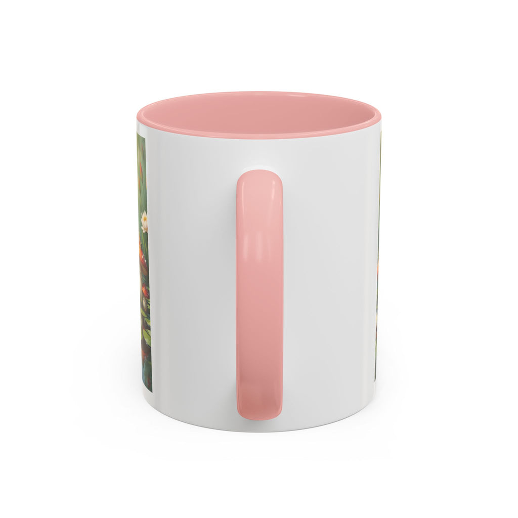 Mushroom Pond Coffee Mug — Whimsical Toadstool Accent Ceramic Mug