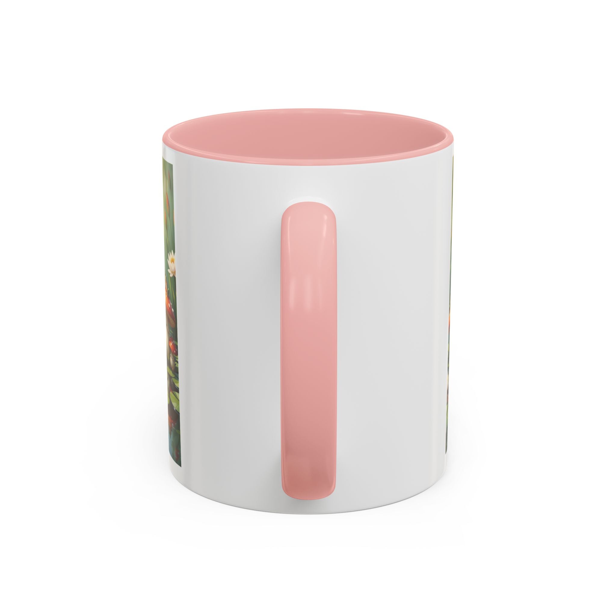 Mushroom Pond Coffee Mug — Whimsical Toadstool Accent Ceramic Mug