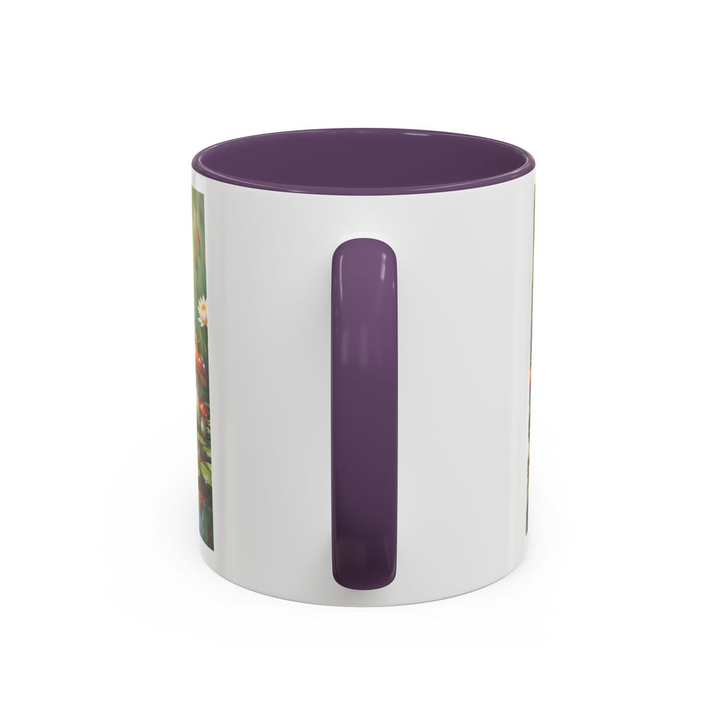Mushroom Pond Coffee Mug — Whimsical Toadstool Accent Ceramic Mug