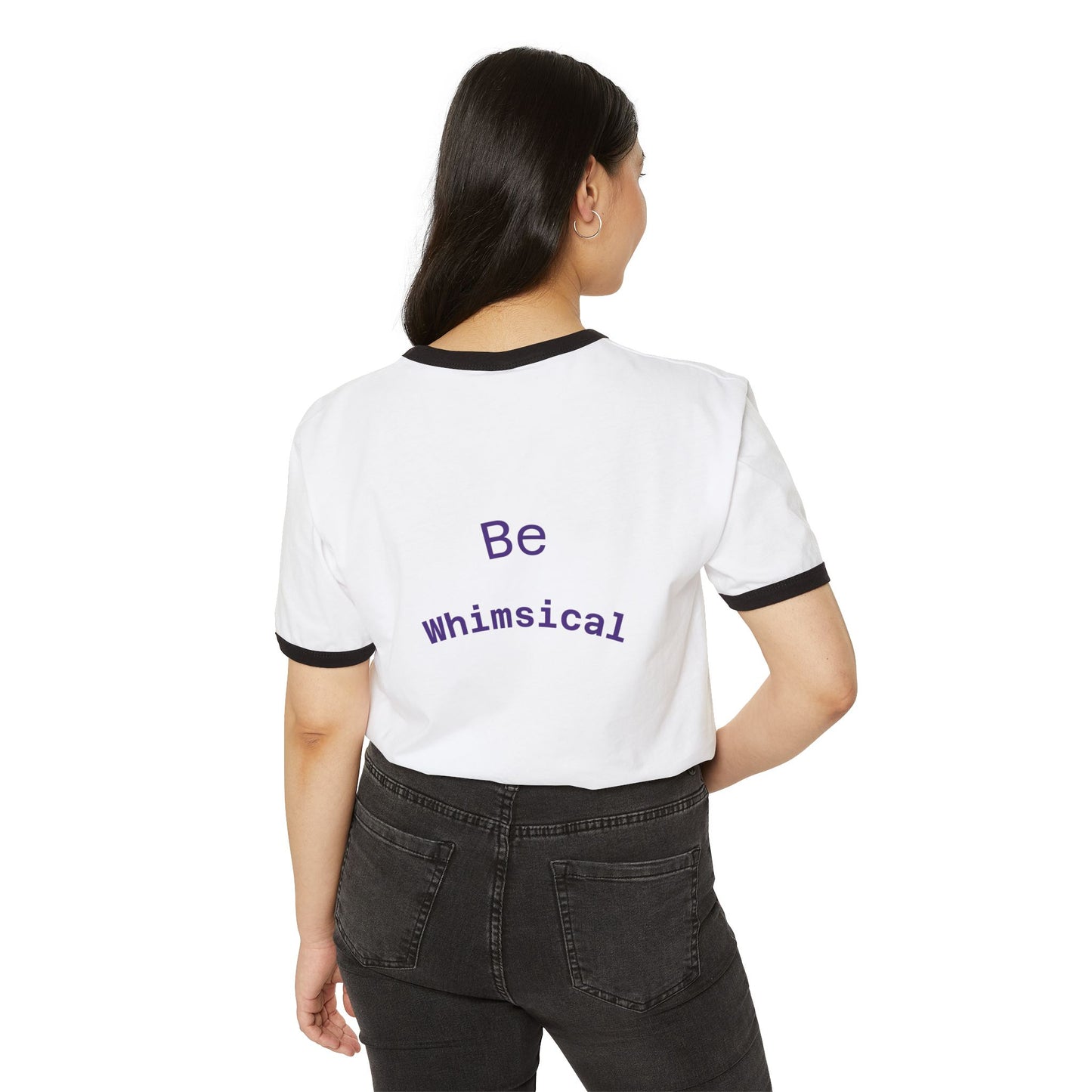 Whimsical Mushroom Forest Ringer T-Shirt — "Be Whimsical"